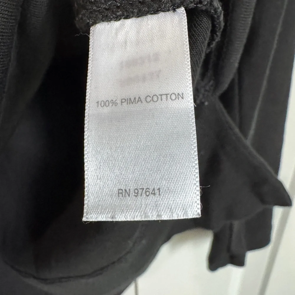 J. Jill Perfect Pima 100% Pima Cotton Black Long Sleeve Tee Top T-Shirt Size XS - Picture 5 of 12